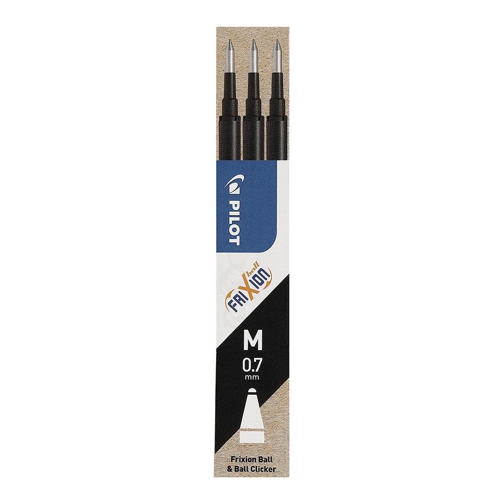 Pilot Frixion Erasable Refill Fine Black, Pack of 3 (BLS-FR7-B-S3P)